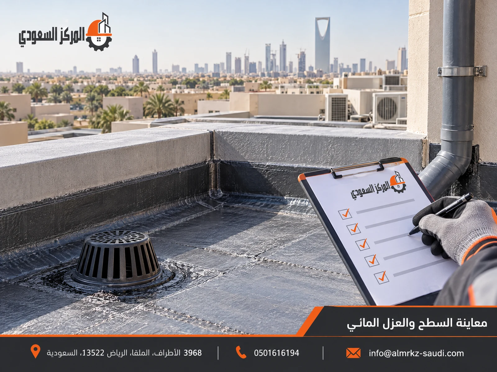 فحص مباني قبل الشراء بالرياض يساعدك على فهم العقار قبل الالتزام 7 أكتوبر 26, 2026 معاينة السطح والعزل المائي